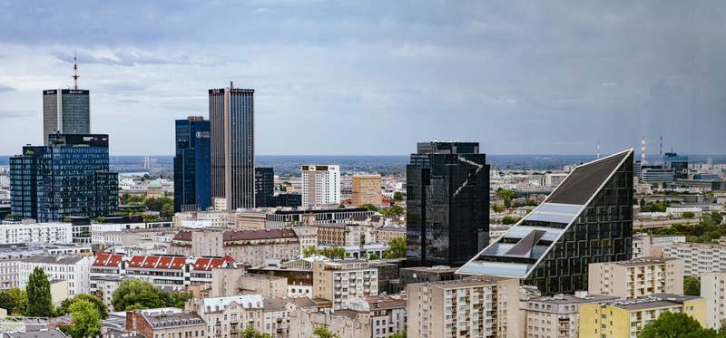 European city skyline